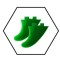 4.5″ Gummy Side-Bite Click Fins Green